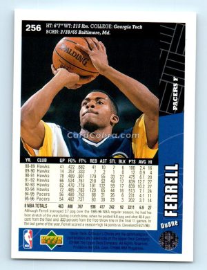 1996 Collectors Choice #256 Duane Ferrell Indiana Pacers