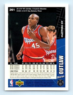 1996 Collectors Choice #261 Charles Outlaw Los Angeles Clippers