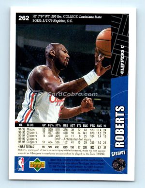 1996 Collectors Choice #262 Stanley Roberts Los Angeles Clippers