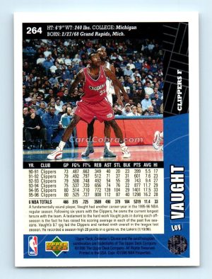 1996 Collectors Choice #264 Loy Vaught Los Angeles Clippers