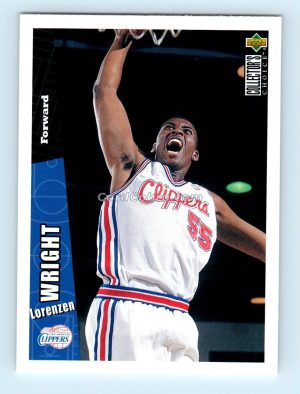 1996 Collectors Choice #265 Lorenzen Wright Los Angeles Clippers Rookie Card