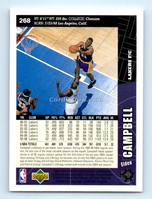 1996 Collectors Choice #268 Elden Campbell Los Angeles Lakers