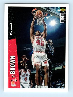 1996 Collectors Choice #272 P.J. Brown Miami Heat