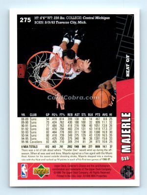 1996 Collectors Choice #275 Dan Majerle Miami Heat