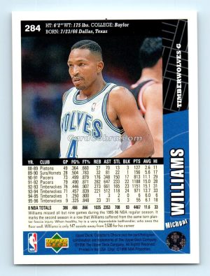 1996 Collectors Choice #284 Micheal Williams Minnesota Timberwolves