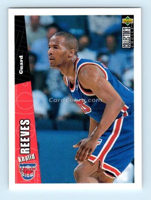 1996 Collectors Choice #288 Khalid Reeves New Jersey Nets