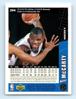 1996 Collectors Choice #294 Walter McCarty New York Knicks