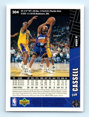 1996 Collectors Choice #304 Sam Cassell Phoenix Suns