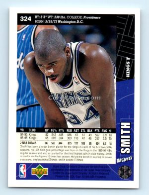 1996 Collectors Choice #324 Michael Smith Sacramento Kings