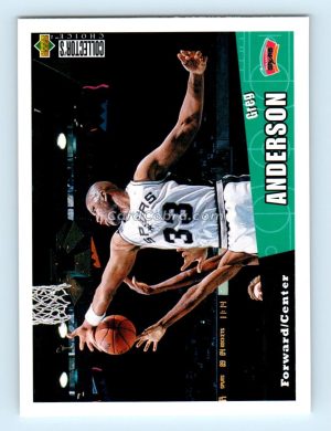 1996 Collectors Choice #327 Greg Anderson San Antonio Spurs