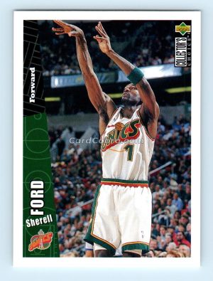 1996 Collectors Choice #332 Sherrell Ford Seattle SuperSonics