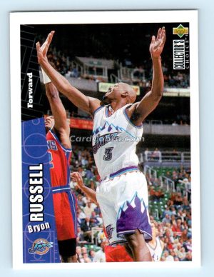 1996 Collectors Choice #343 Bryon Russell Utah Jazz