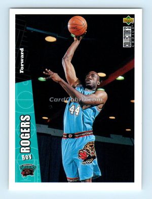 1996 Collectors Choice #351 Roy Rogers Vancouver Grizzlies Rookie Card