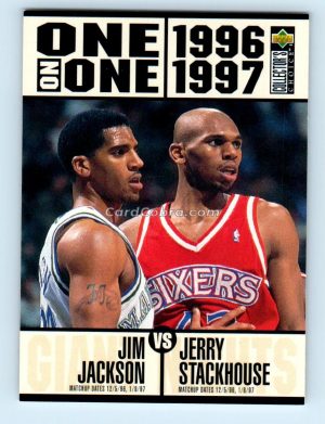 1996 Collectors Choice #360 Jim Jackson/Jerry Stackhouse Dallas Mavericks/Philadelphia 76ers