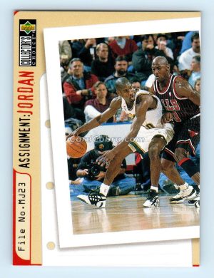 1996 Collectors Choice #366 Gary Payton/Michael Jordan Seattle SuperSonics/Chicago Bulls