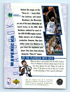 1996 Collectors Choice #372 Jason Kidd Dallas Mavericks