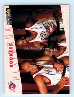 1996 Collectors Choice #376 Charles Barkley/Hakeem Olajuwon/Clyde Drexler Houston Rockets