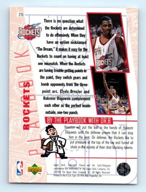 1996 Collectors Choice #376 Charles Barkley/Hakeem Olajuwon/Clyde Drexler Houston Rockets