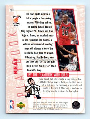 1996 Collectors Choice #380 Alonzo Mourning Miami Heat