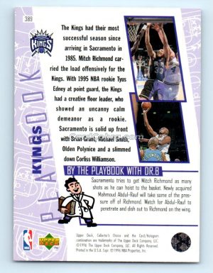 1996 Collectors Choice #389 Tyus Edney Sacramento Kings