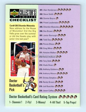 1996 Collectors Choice #396 Checklist