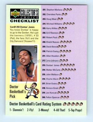 1996 Collectors Choice #398 Checklist