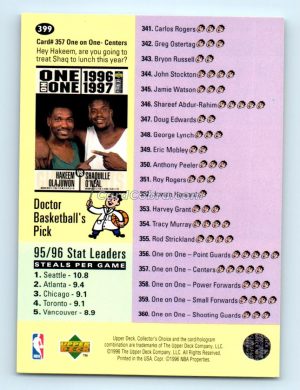 1996 Collectors Choice #399 Checklist