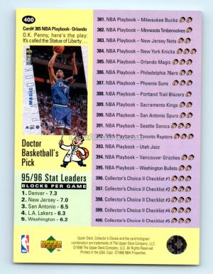 1996 Collectors Choice #400 Checklist