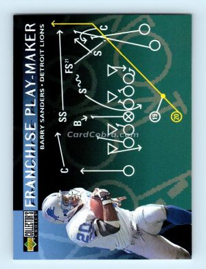 1996 Collector's Choice Franchise Play-Maker #U70 Barry Sanders Detroit Lions