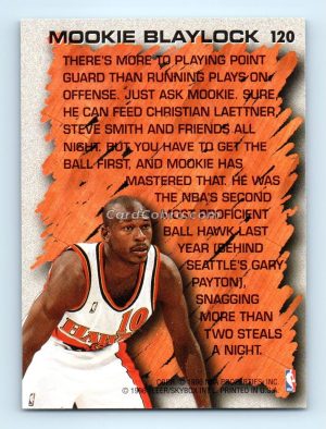 1996 Fleer #120 Mookie Blaylock Atlanta Hawks