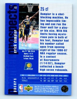 1996 SP Premier Prospects #132 Erick Dampier Indiana Pacers