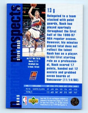 1996 SP Premier Prospects #142 Steve Nash Phoenix Suns