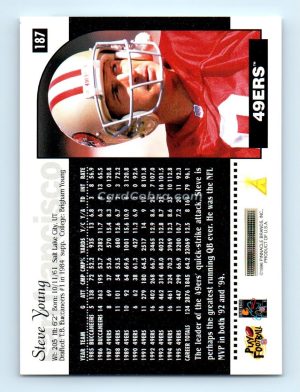 1996 Score #187 Steve Young San Francisco 49ers