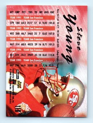 1996 SkyBox Impact Rookies #118 Steve Young San Francisco 49ers