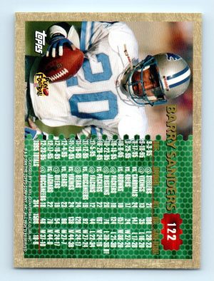 1996 Topps #122 Barry Sanders Detroit Lions