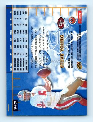 1996 Ultra #147 Steve Young San Francisco 49ers