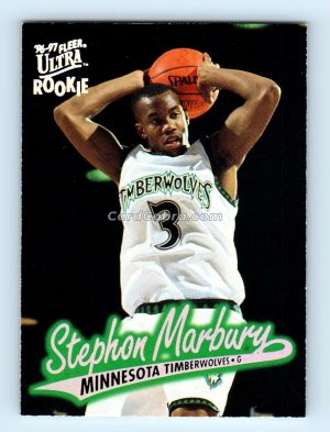 1996 Ultra #G-66 Stephon Marbury Minnesota Timberwolves Rookie Card