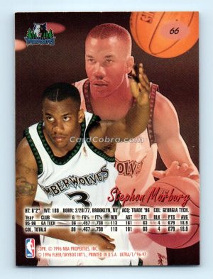 1996 Ultra #G-66 Stephon Marbury Minnesota Timberwolves Rookie Card