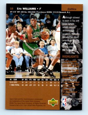 1996 Upper Deck #10 Eric Williams Boston Celtics