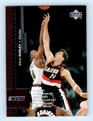 1996 Upper Deck #103 Chris Dudley Portland Trail Blazers