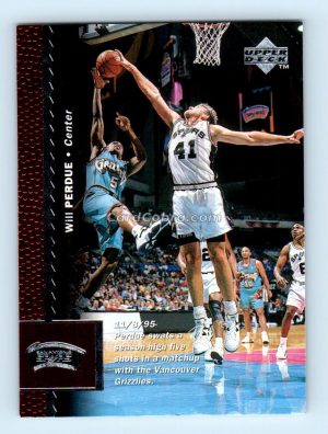 1996 Upper Deck #111 Will Perdue San Antonio Spurs