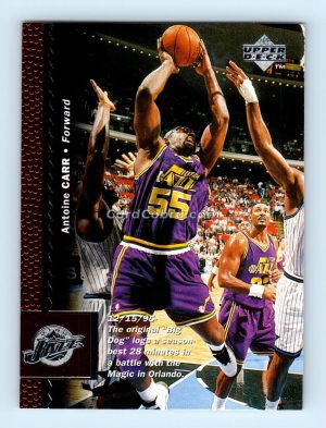 1996 Upper Deck #123 Antoine Carr Utah Jazz