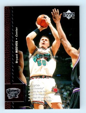 1996 Upper Deck #130 Bryant Reeves Vancouver Grizzlies