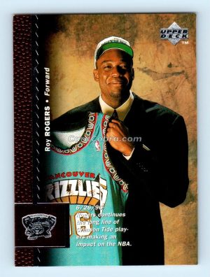 1996 Upper Deck #131 Roy Rogers Vancouver Grizzlies Rookie Card