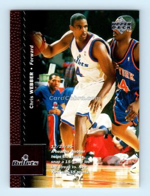 1996 Upper Deck #135 Chris Webber Washington Bullets