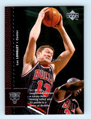 1996 Upper Deck #17 Luc Longley Chicago Bulls