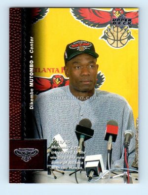 1996 Upper Deck #182 Dikembe Mutombo Atlanta Hawks