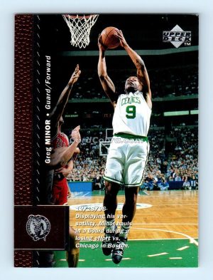 1996 Upper Deck #186 Greg Minor Boston Celtics