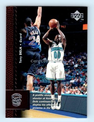 1996 Upper Deck #190 Tony Delk Charlotte Hornets Rookie Card