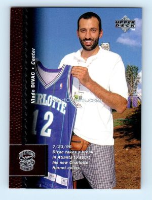 1996 Upper Deck #191 Vlade Divac Charlotte Hornets